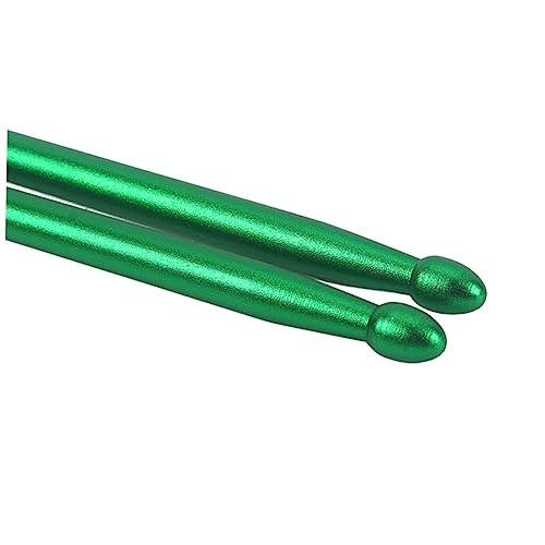 Par de baquetas de aleación de aluminio verde tamaño M miniatura 5