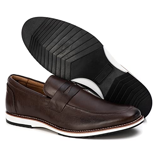 Sapato Iate Casual Masculino Brogue Premium Couro Confort Andora Cor:Bege;Tamanho:42