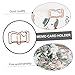 Holibanna 20pcs Office Supplies Book Shaped Bookmark Clips Photo Clips Ticket Holder for School Supplies