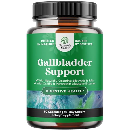 Gallbladder Support Digestive Enzymes with Ox Bile...