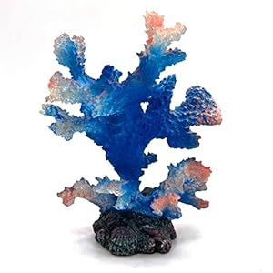 PINVNBY Artificial Coral Ornament Aquarium Sea Plants Decoration Underwater Craft Resin Coral Landscape Fish Tank Accessories Aquarium Decor Supplies
