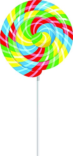 Cute Simple Colorful Swirl Lollipop Cartoon Round Metal 0.75" Lapel Pin Hat Shirt Pin Tie Tack Pinback2