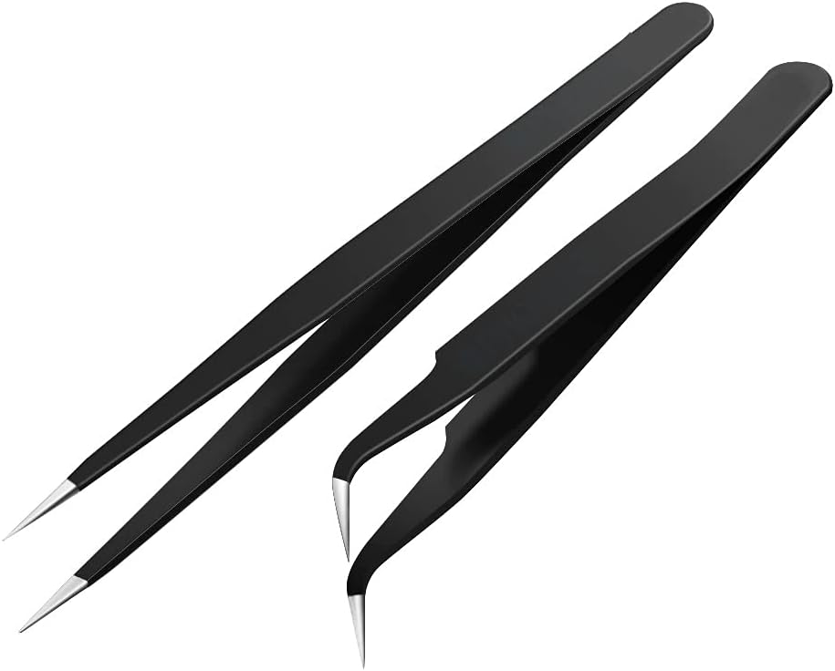 Curved Tips Tweezers
