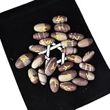 [セドナの魔法]ルーン占い用 パワーストーンのルーンストーン (シバリンガム）天然石 お守り石に使えます。ルーン文字で占い日本語説明書とポーチ付 無料で好きな時に占える