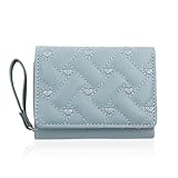 [SPooooN!] 財布 小学生 中学生 女の子 レディース 三つ折り ミニウォレット 子供財布 小銭入れ コンパクト 子供用 多機能 (ライトブルー)