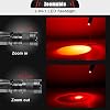 Honoson Red Light Flashlight LED Single Mode Torch 1 Mode Scalable Red Lens Filter Flashlight for Night Astronomy Aviations Observation Beach Safe(2 Pieces)