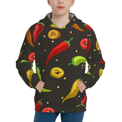 Chili2 Kid Hoodies Boys Sweatshirts Girls Pullover with Pocket