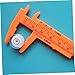 NUOBESTY Mini Plastic Vernier Caliper Gauge Orange Sliding Measurement Tool for Jewelry Buttons Beads and Industrial Use