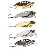 Fishing Spoons Lures Blade Baits Swimbait Fishing Lures for Bass Spinner Spoon Blade Metal VIB Hard