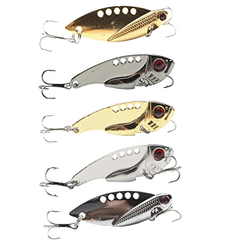 Fishing Spoons Lures Blade Baits Swimbait Fishing Lures For Bass Spinner Spoon Blade Metal Vib Hard Blade Bait Fishing Spoon Lures For Bass Walleye Trout #TOP6
