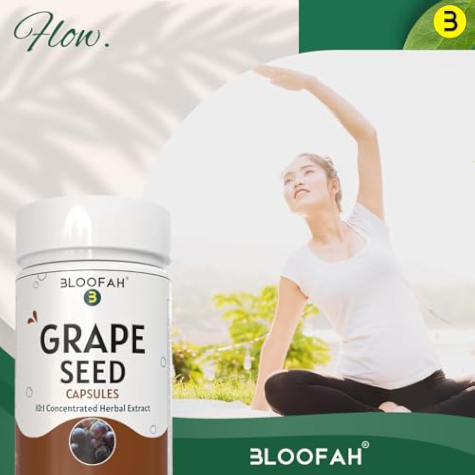 Pure Bloofah Grape Seed Capsules, 120 Count