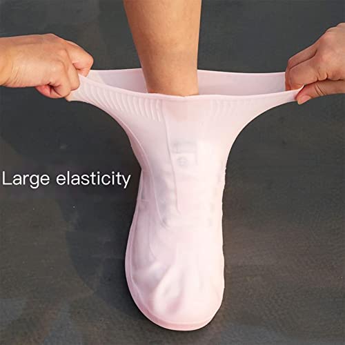 Cubrecalzados impermeables de silicona reutilizables para lluvia, antideslizantes, aptos para niños y adultos, para proteger tus zapatos (Color: A, Talla: Small) miniatura 2