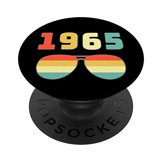 Born In 1965 Edición Limitada 1965 Cumpleaños Pop Socket 1965 PopSockets PopGrip Intercambiable
