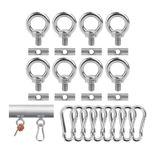 8 Stück Vorzelt Stopper Edelstahl Stopper für Kederschiene Kederleiste Haken 6 mm Edelstahl Markisenhaken Kederstopper mit Karabiner Kederschiene Zubehör，für Kederschiene Wohnwagen Wohnmobi Campervan