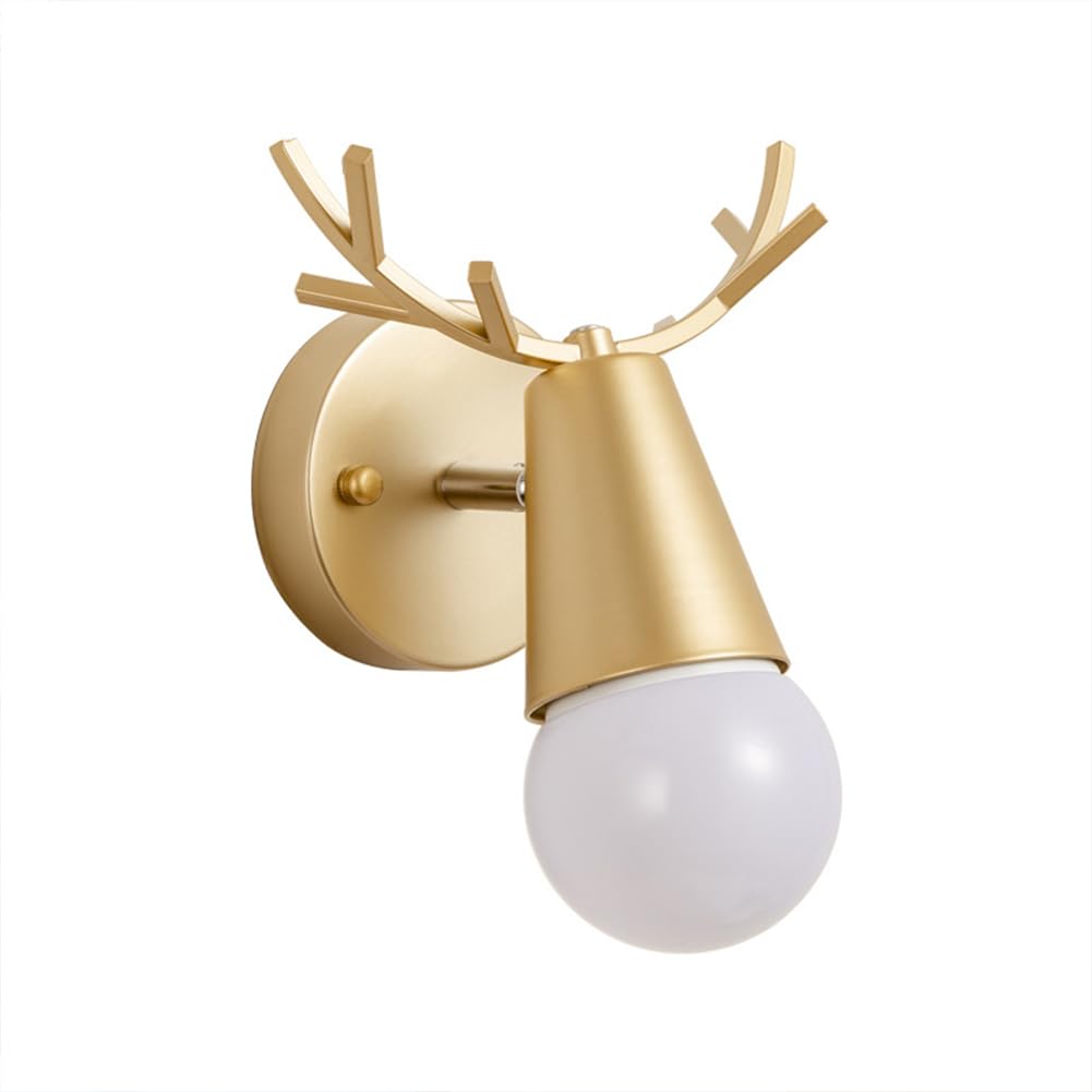 SXWNBIFH wall lamp Wall Light Indoor 12W LED 3000K Warm White Modern Rotatable Metal Wall Lamp Decorative Wall Sconce Lamp for Living Room Bedroom Hallway Corridor Stairs Hall, Gold