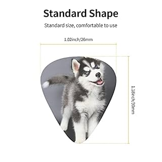 Ensemble de 12 médiators de guitare pour chien Husky mignon pour guitare acoustique, guitare électrique, contrebasse… - Les Beatles, Paul McCartney, John Lennon, RIngo Starr, George Harrison Ensemble de 12 médiators de guitare pour chien Husky mignon pour guitare acoustique, guitare électrique, contrebasse… – Image 4