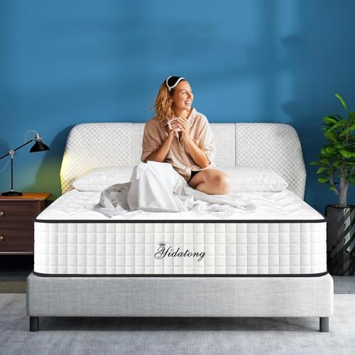 Matelas 140x190 CM Très épais 30 cm - Matelas Hybride en Mousse à mémoire de Forme à Ressorts ensachés,Durable et Doux pour la Peau, Durable et Respirant, Isolation des mouvements, Certifié Oeko-TEX