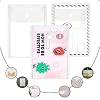 10 PCS Clear Envelope Pouch 7 X 5 Inch Clear Plastic Envelope Pouch with Snap Closure Waterproof Plastic Envelopes for Office School Documents Sticker, Photo Storage Folder, Receipt Holder
