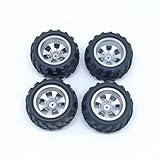 KingVal Replacement 2PCS Left + 2PCS Right Tire Tyre Wheel RC Parts Compatible with WLtoys A979 A979-B A979-A RC Car