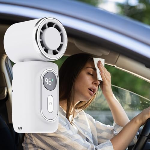 Ventilador personal USB con rotación de 180 grados y batería recargable 4