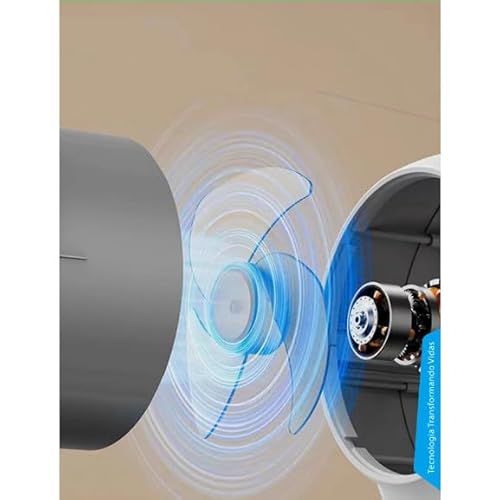 Ventilador de Mesa Portátil Diâmetro 23 cm Recarregavel 3 Velocidade Super Forte