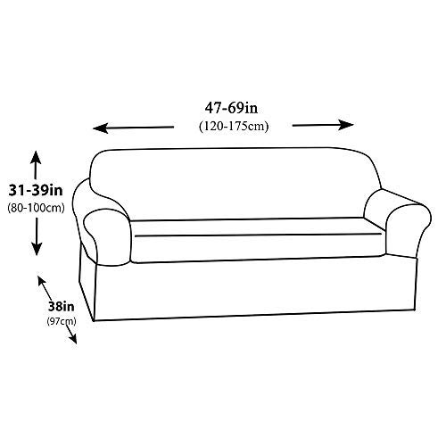 FORCHEER Couch Cover Stretch Arm Chair Large Sofa Slipcover Leather Furniture Protector from Pet for Living Room - Thumbnail 6