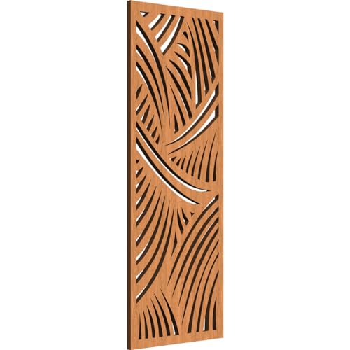 Image of 11 3 /8 inchW x 29 3 /8 inchH x 3 /8 inchT Chester Decorative Fretwork Wood Wall Panels, Cherry