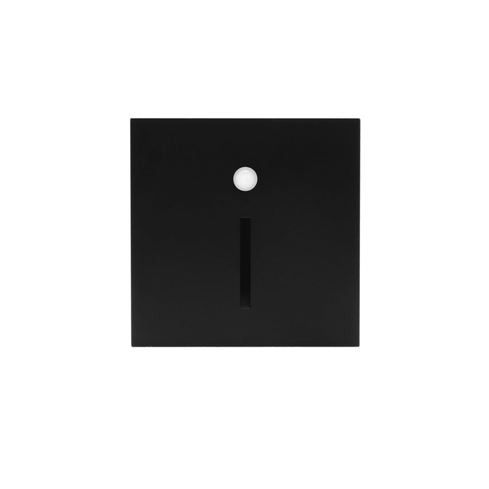 ASRTD PIR Led Sensor Light Black and White Gray Gold recessed Wall Light 2W Led Wall Light Sensor Step Corridor Stair Light (Color : Black PIR Sensor S, Size : 2W)