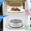 Coperchio Paraschizzi Per Microonde Pieghevole | Silicone E Plastica Senza BPA | 26,7 Cm Quadrato