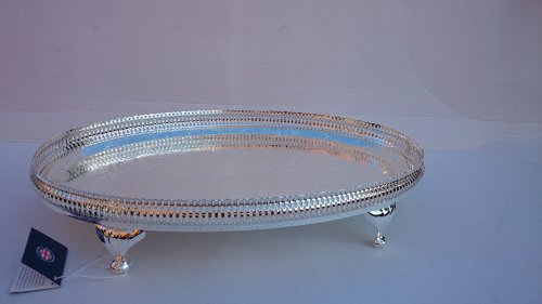 Serving Tray Silver Plated with Special Tarnish Resistant Finish That