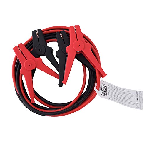 BLACK+DECKER Câbles de Démarrage pour Batterie Voiture 16mm2 - 3m