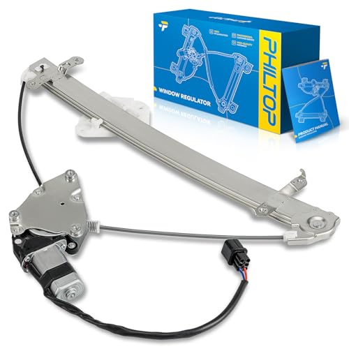 Image of PHILTOP Front Left Driver Side Power Window Regulator and Motor Assembly Compatible with 2010-2014 Subaru Outback 2010-2014 Subaru Legacy Replaces 751-344,7 Pins