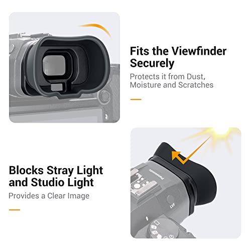 Ocular de silicona para Panasonic Lumix GH6 GH5S GH5 protector de visor reemplazo 4YE1A561Z 5