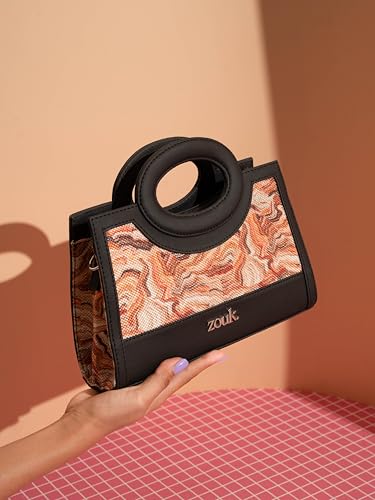 Image of ZOUK Zoe Sling Bag | Stylish Women's Crossbody Bags | Purse | Detachable Strap | Water-Resistant | Trendy Girls Side Bag | Compact & Chic