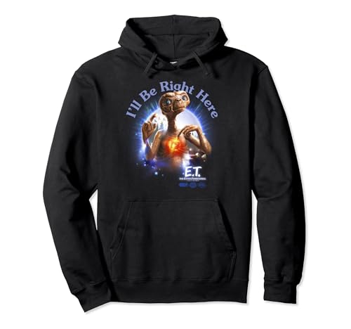 Image of E.T. I'll Be Right Here Poster Pullover Hoodie
