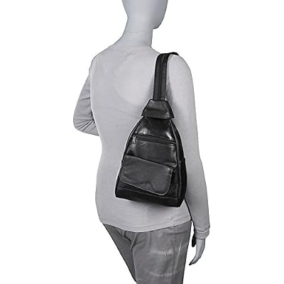 Bellino Leather Mini Backpack, Black