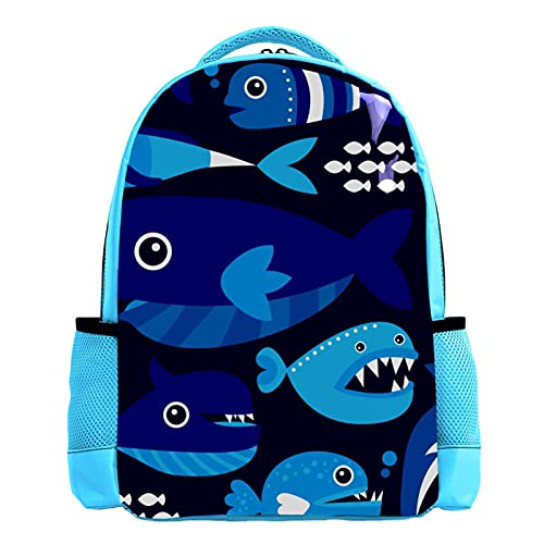 Sac à dos mandalas aquarelle bleu rose multicolore pour garçon