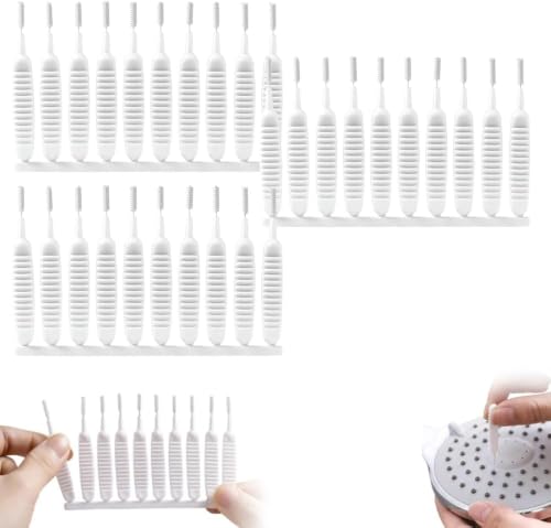 Image of Gap Hole Anti-Clogging Cleaning Brush, 2026 Upgrade Shower Head Brush Shower Head Cleaning Brush Shower Head Cleaner Tool Multifunctional Shower Head Cleaning Brushes for Household Bathroom (30Pack)