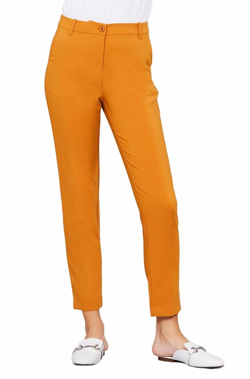 Seam Side Pocket Classic Long Pants Slim Fit Bootcut Womens Casual Pants Womens Work Pant Cozy and Soft