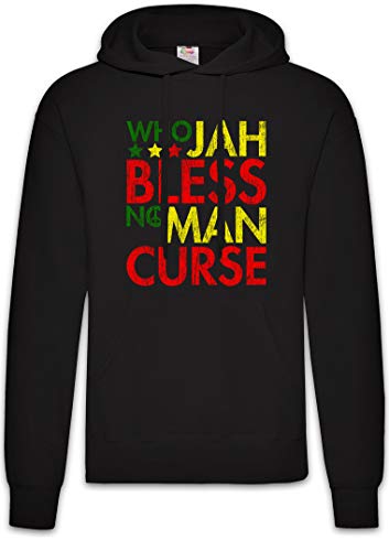Who Jah Bless No Man Curse Hoodie : sweat à capuche Urban Backwoods en coton confortable