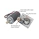 Respicefinem DC 12 V Getriebemotor mit Getriebe, Hohe Torsionsgeschwindigkeit, Reduzieren Sie den elektrischen Getriebemotor Reversibler Schneckengetriebemotor 8mm (12V 400rpm)