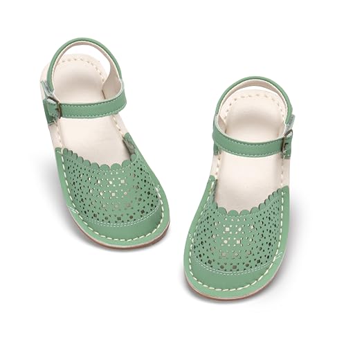 Image of THEE BRON Toddler Girls Espadrilles Sandals Hollow Out Rustic Dress Shoes
