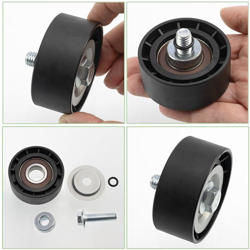 Galet enrouleur de courroie d'accessoire AERZETIX compatible 9637024080