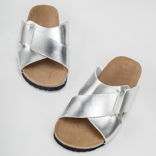 Summer Boys Girls Cork Footbed Slides Beach Sandals Open Toe Slippers3