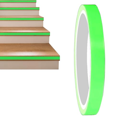 Cinta Fluorescente – Cinta Adhesiva, Cinta De Marcado Reflectante Brillante | Resplandor En La Oscuridad Para La Decoración De La Visibilidad De Signo De Seguridad De Aula