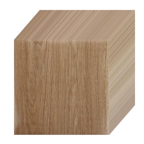 CYEER 40er Set Vinylboden Selbstklebend 30x30 cm – PVC Bodenbelag in Heller Holzoptik (3,6 m²) – Wasserfeste & Rutschfeste Bodenfliesen für Bad, Küche & Mietwohnung – DIY Renovierungsfolie