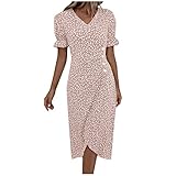 UNIQUE DESIGN: Summer dresses 2024 utilizes environmentally friendly materials, soft material, comfortable and breathable, with fashionable detail design to show your unique self. dress for women casual dresses for women pastel wrap dress for women d...