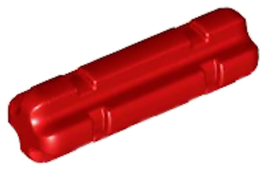 LEGO Technic Axle 2L Notched, Part 32062 (Red, 50, Bricks)