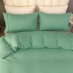 Sage Green Full Plain Duvet Cover Bedding Set, Ultra-Soft Brushed Microfiber Duvet Cover Set, Duvet Cover-Zipper Closure, Pillow Shams, Anti-Wrinkle, Fade Resistant