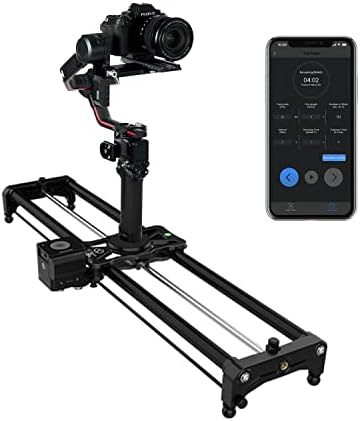 YC Onion Camera Slider Motorized Camera Rail Hotdog SE 80cm/31.5' with APP Control Carbon Fiber, Motorized Camera Slider Video Slider Dolly Track Motion Rail…